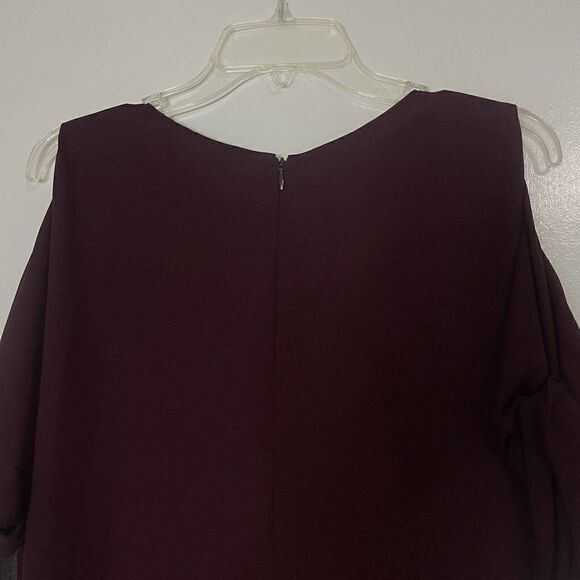 REISS Georgie Tie Sleeve Shift Dress in Dark Red Maroon Size US 0 $395 - Picture 7 of 8